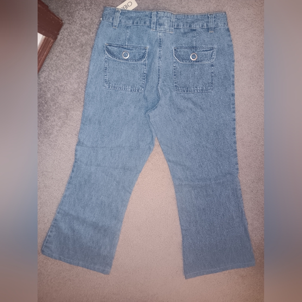 Cherokee Sky Blue Cotton Jeans Sz16 Girls - Picture 4 of 6